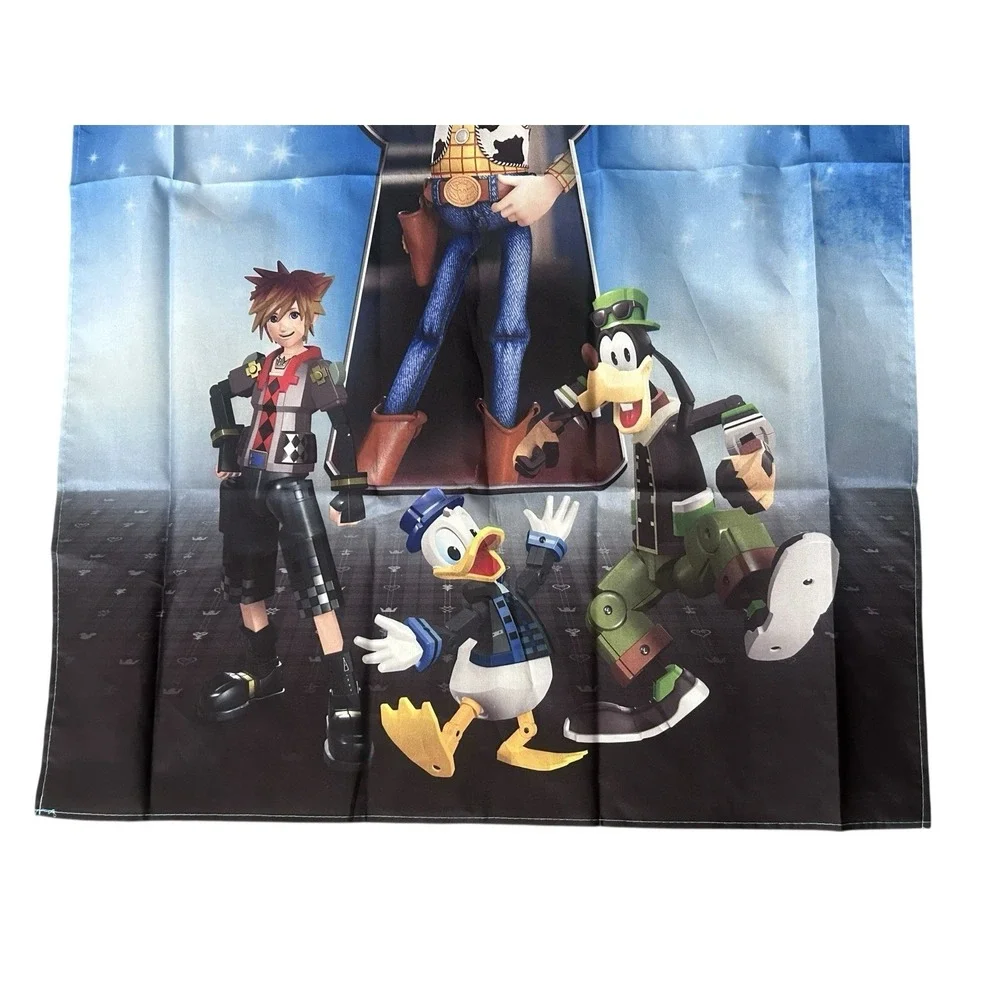 Disney Square Enix Kingdom Hearts Wall Tapestry Flag Toy Story Sora Woody Banner